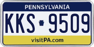 PA license plate KKS9509