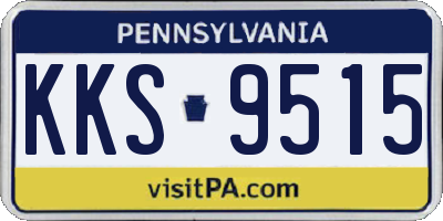 PA license plate KKS9515