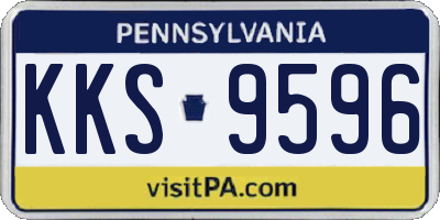 PA license plate KKS9596