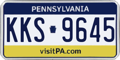 PA license plate KKS9645