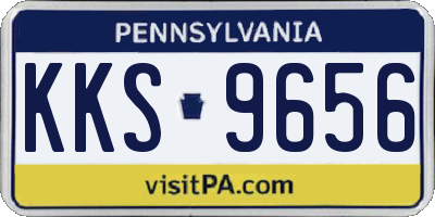 PA license plate KKS9656
