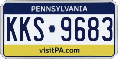 PA license plate KKS9683