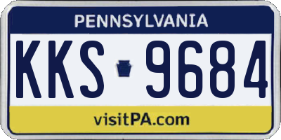 PA license plate KKS9684