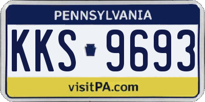 PA license plate KKS9693