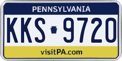 PA license plate KKS9720