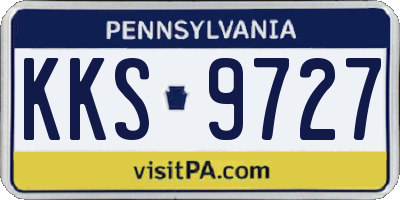 PA license plate KKS9727