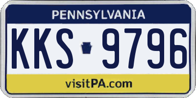 PA license plate KKS9796