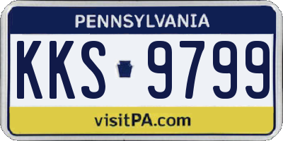 PA license plate KKS9799