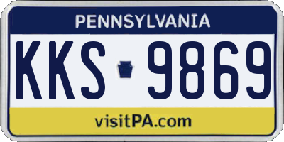 PA license plate KKS9869