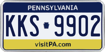 PA license plate KKS9902