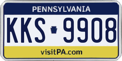 PA license plate KKS9908