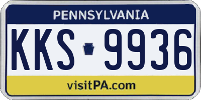 PA license plate KKS9936