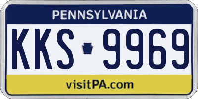PA license plate KKS9969