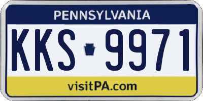PA license plate KKS9971