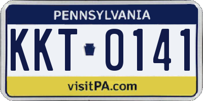 PA license plate KKT0141