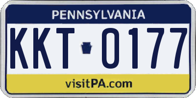PA license plate KKT0177