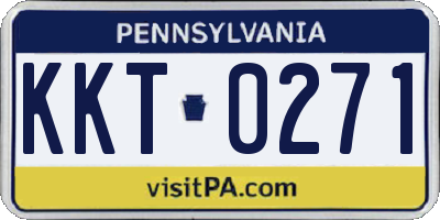 PA license plate KKT0271