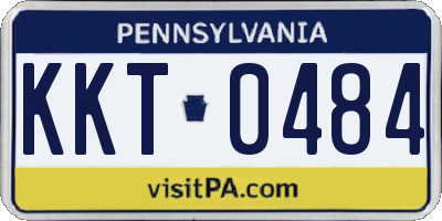PA license plate KKT0484