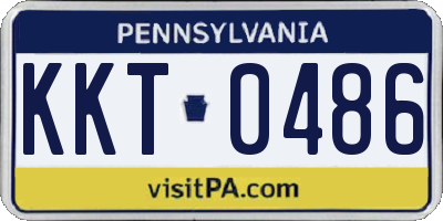 PA license plate KKT0486