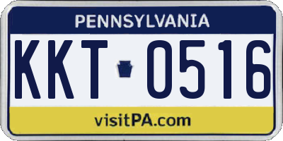 PA license plate KKT0516