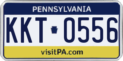 PA license plate KKT0556