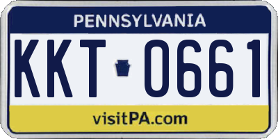 PA license plate KKT0661