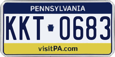 PA license plate KKT0683