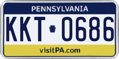 PA license plate KKT0686