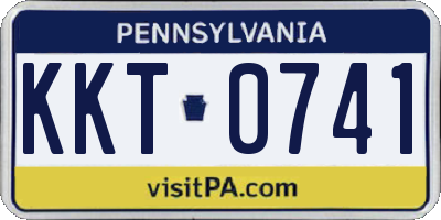 PA license plate KKT0741