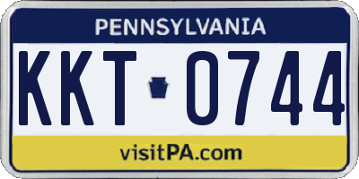 PA license plate KKT0744
