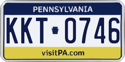 PA license plate KKT0746