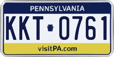 PA license plate KKT0761