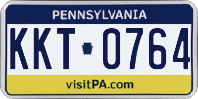 PA license plate KKT0764