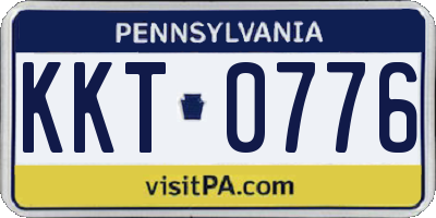 PA license plate KKT0776
