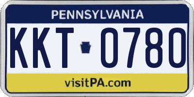 PA license plate KKT0780