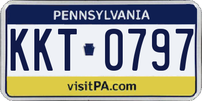 PA license plate KKT0797