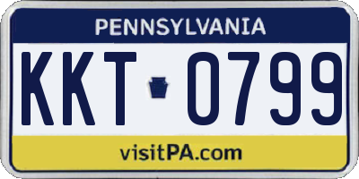 PA license plate KKT0799