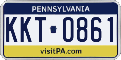 PA license plate KKT0861