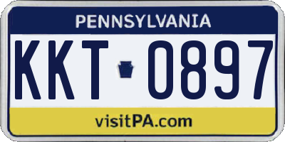 PA license plate KKT0897