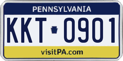 PA license plate KKT0901