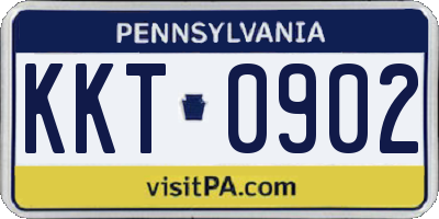 PA license plate KKT0902