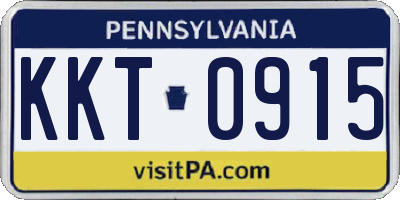 PA license plate KKT0915