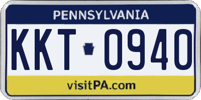 PA license plate KKT0940