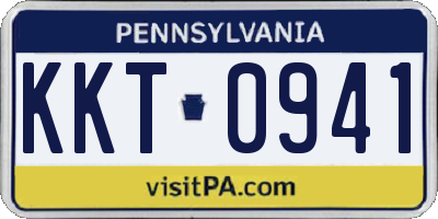 PA license plate KKT0941