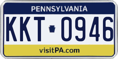 PA license plate KKT0946