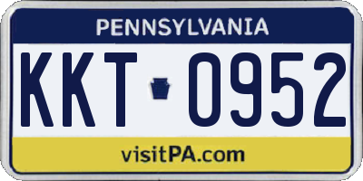 PA license plate KKT0952