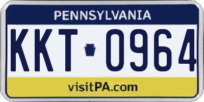 PA license plate KKT0964
