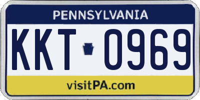 PA license plate KKT0969