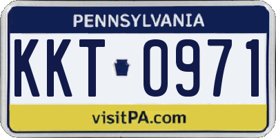 PA license plate KKT0971