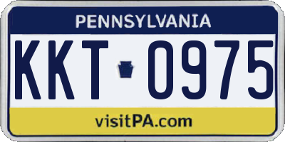 PA license plate KKT0975